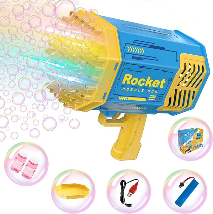 Bubble Gun - 69 Holes Rocket Bazooka Bubble Machine Gun Bubble Gun - 69 Holes Rocket Bazooka Bubble Machine Gun